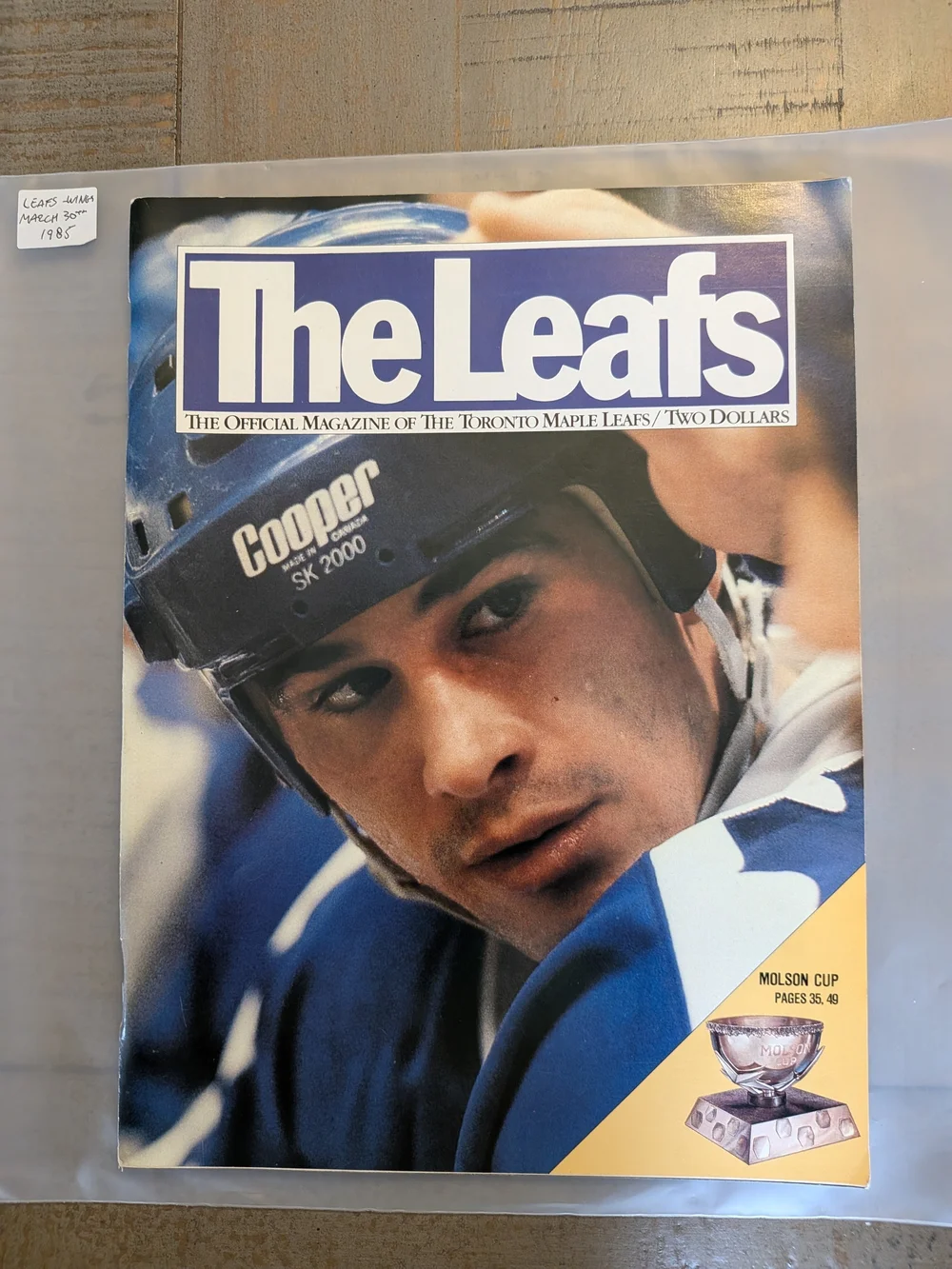 1985 Toronto Maple Leafs vs Red Wings Program (Steve Yzerman Hat Trick) VG - Picture 4 of 4